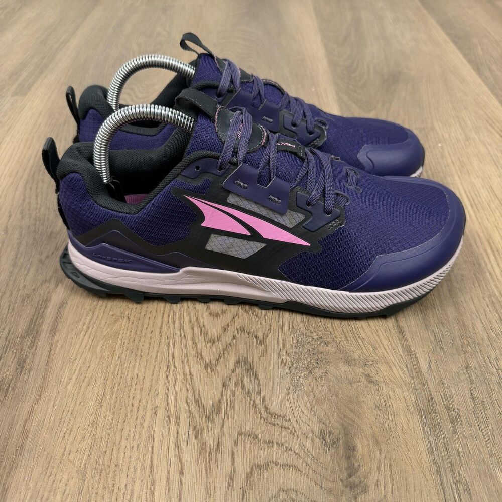 Altra Lone Peak Shoes Womens Size 9 Purple Trail Running Cushioned AL0A7R7G252